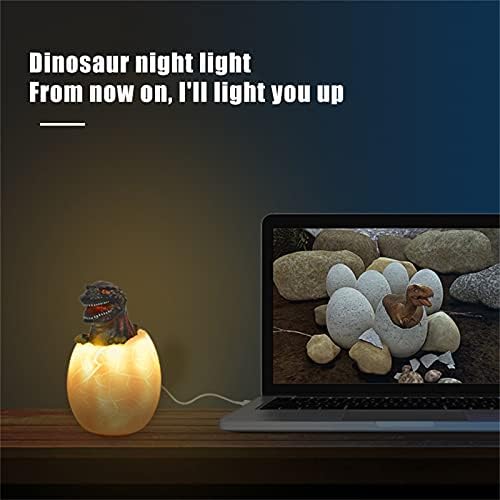 Niaviben Сладък Cartoony лека нощ с Динозавром, Преносим лека нощ с едно Докосване на Горивото, Подходящ за Спални, 16 цвята, което променя Сигурен лека нощ за Детски подарък