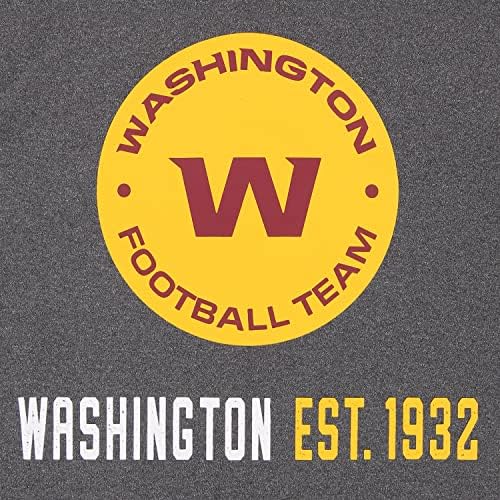 Мъжки отбор по футбол NFL Вашингтон Zubaz Хедър Грей със Статична Подплата и Френски с хавлиена качулка