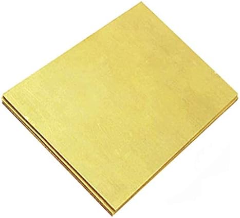 Месинг лист HUILUN Месинг лист за разработване на продукти, обработка на метали Месингови плочи с дебелина 0,5 мм (Цвят: 200x200x5 мм)
