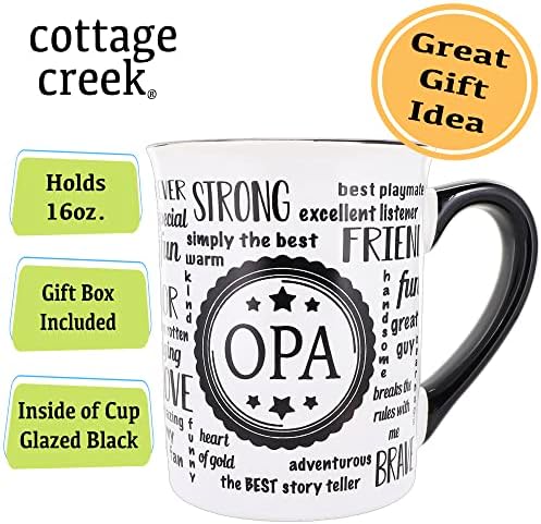 Чаша за Опа Вила Крийк, 16-унция. Керамични Кафеена Чаша Opa, Подаръци Opa от Внуци