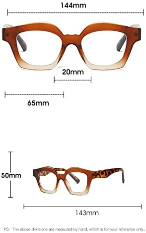mincl Бифокални Очила За Четене, Дамски Модни Компютърни Очила с блокиране на Синя Светлина, Красиви Стилни Очила за Четене В Широка Квадратна Рамка