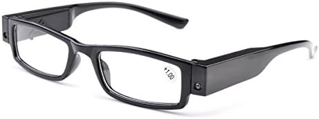 Очила за четене с led осветление, защита от ултравиолетови лъчи, дальнозоркая лупа, очила за четене през нощта, 200